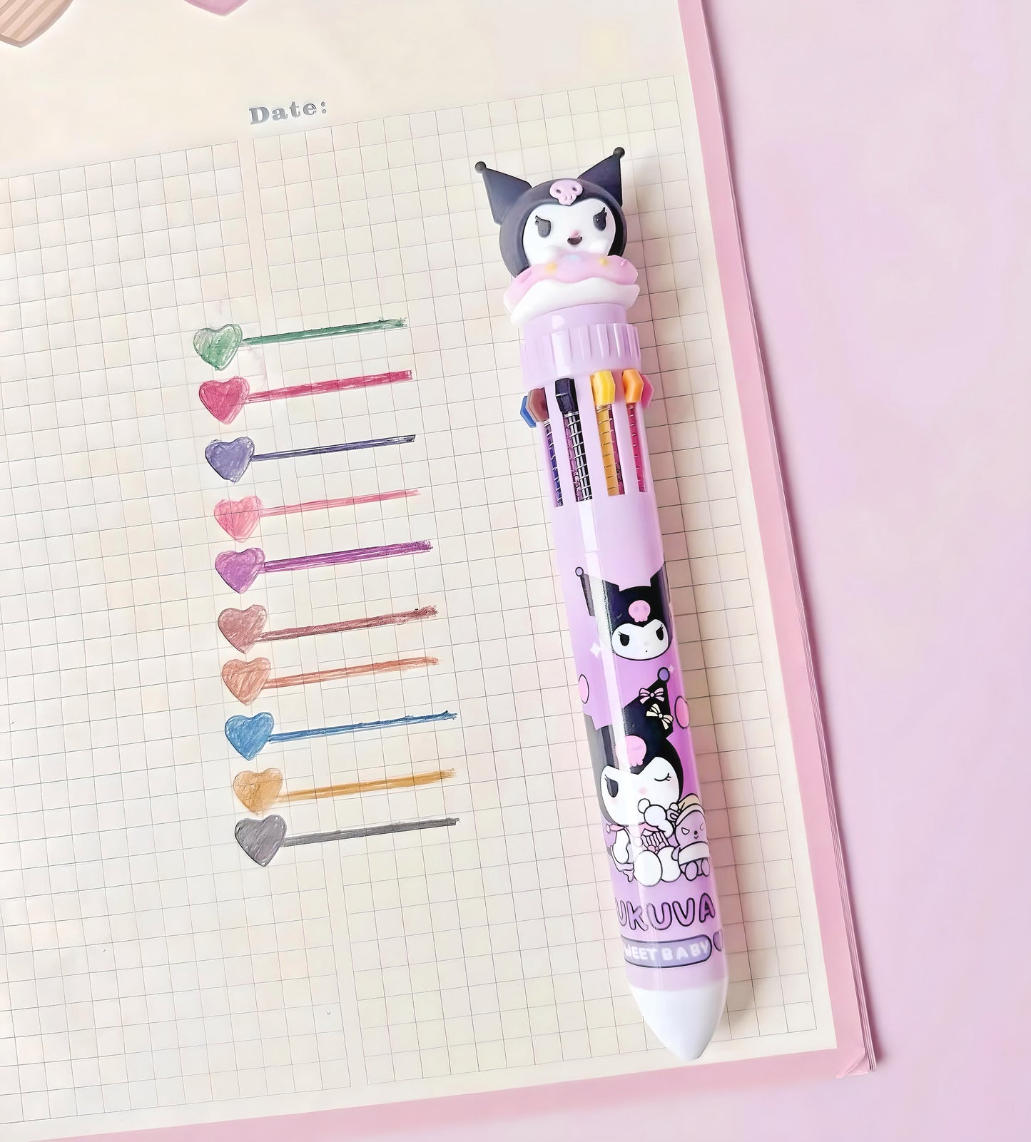 Hello Kitty and Friends 10 Colors 0.5mm Ballpoint Pens