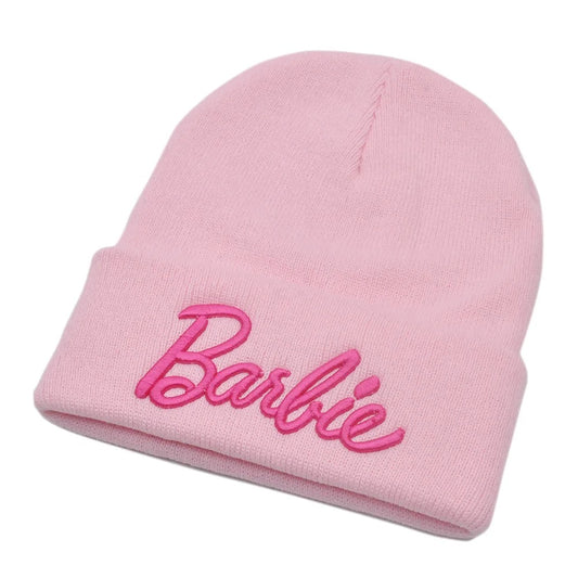 Barbie Embroidered Beanie - Pink