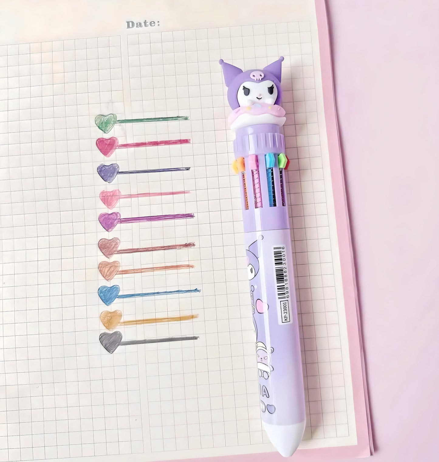 Hello Kitty and Friends 10 Colors 0.5mm Ballpoint Pens