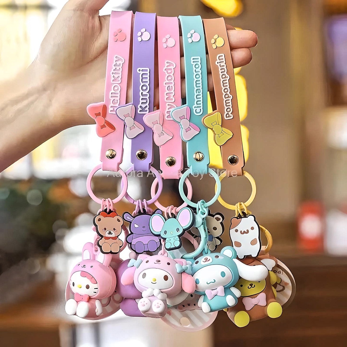 Hello Kitty & Friends Wristlet Keychains