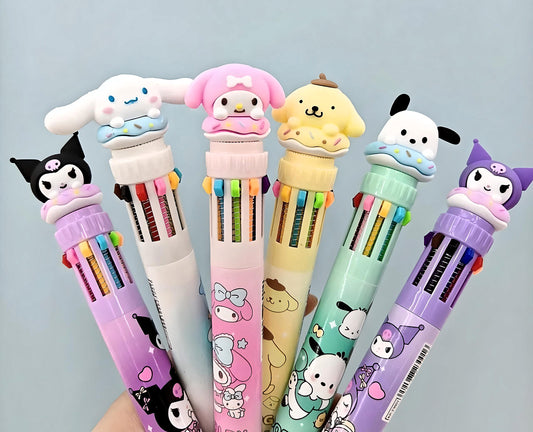 Hello Kitty and Friends 10 Colors 0.5mm Ballpoint Pens