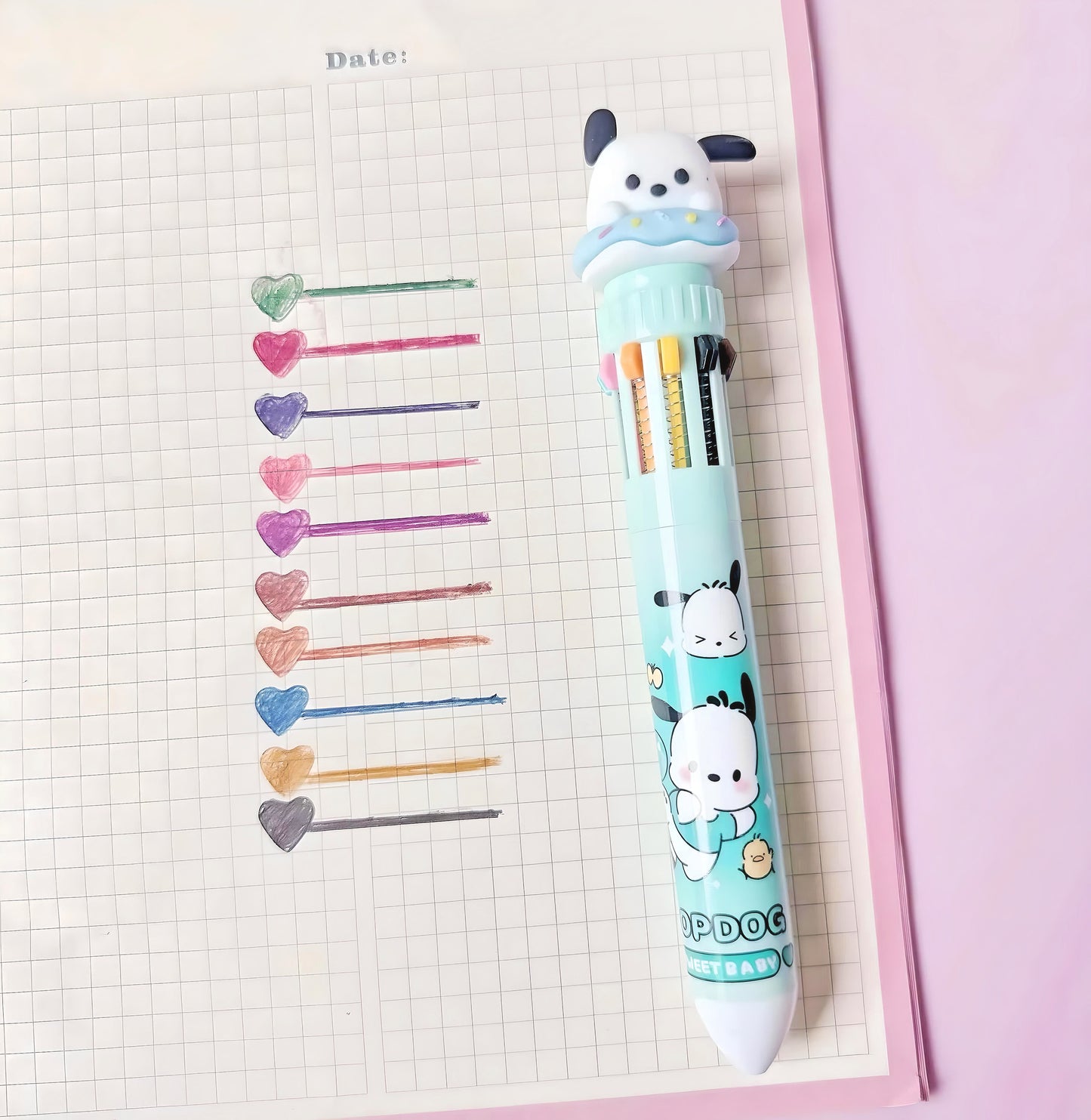 Hello Kitty and Friends 10 Colors 0.5mm Ballpoint Pens