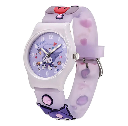 Kuromi Character Themed Kids Quartz Watch