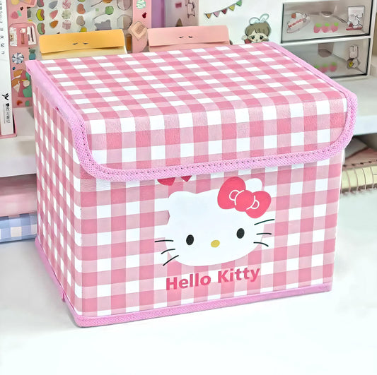 Hello Kitty Collapsible Desk Storage Bin