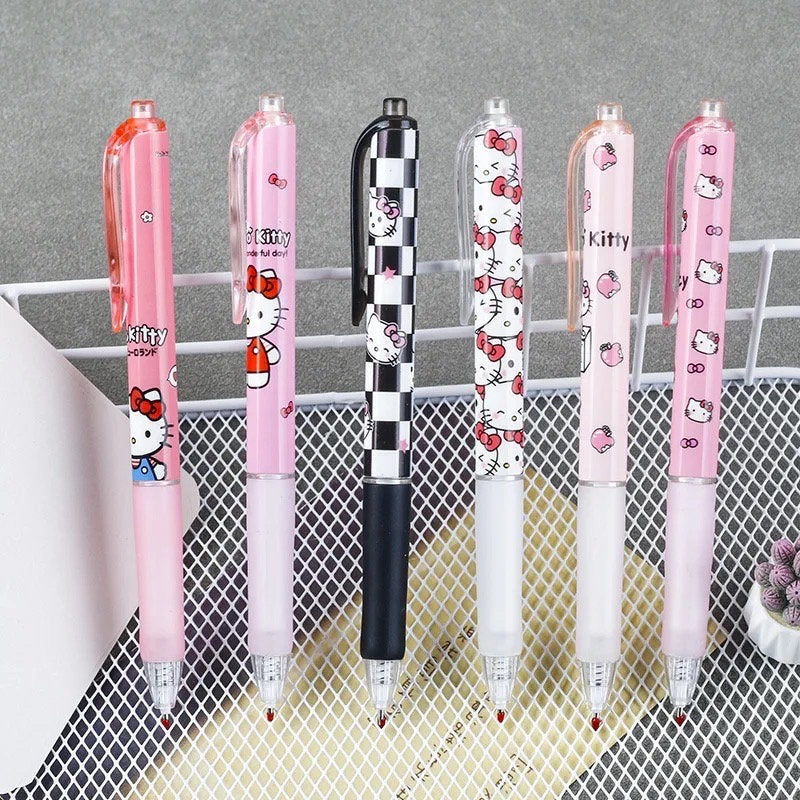 Kawaii Kitty Gel Pens - 6 Pack