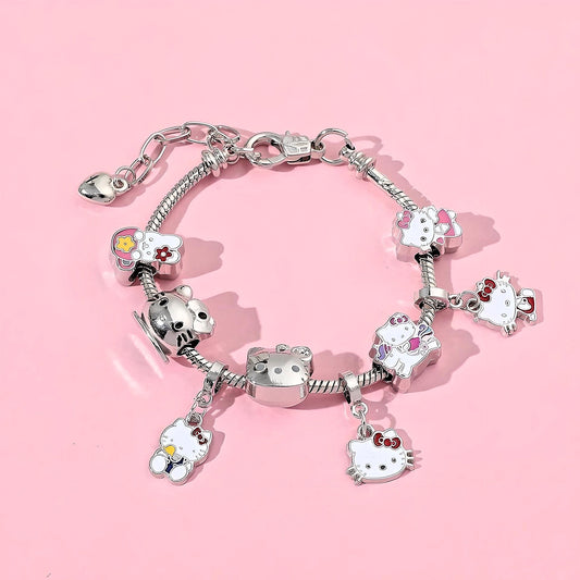 Kawaii Kitty Charm Bracelet - Version A