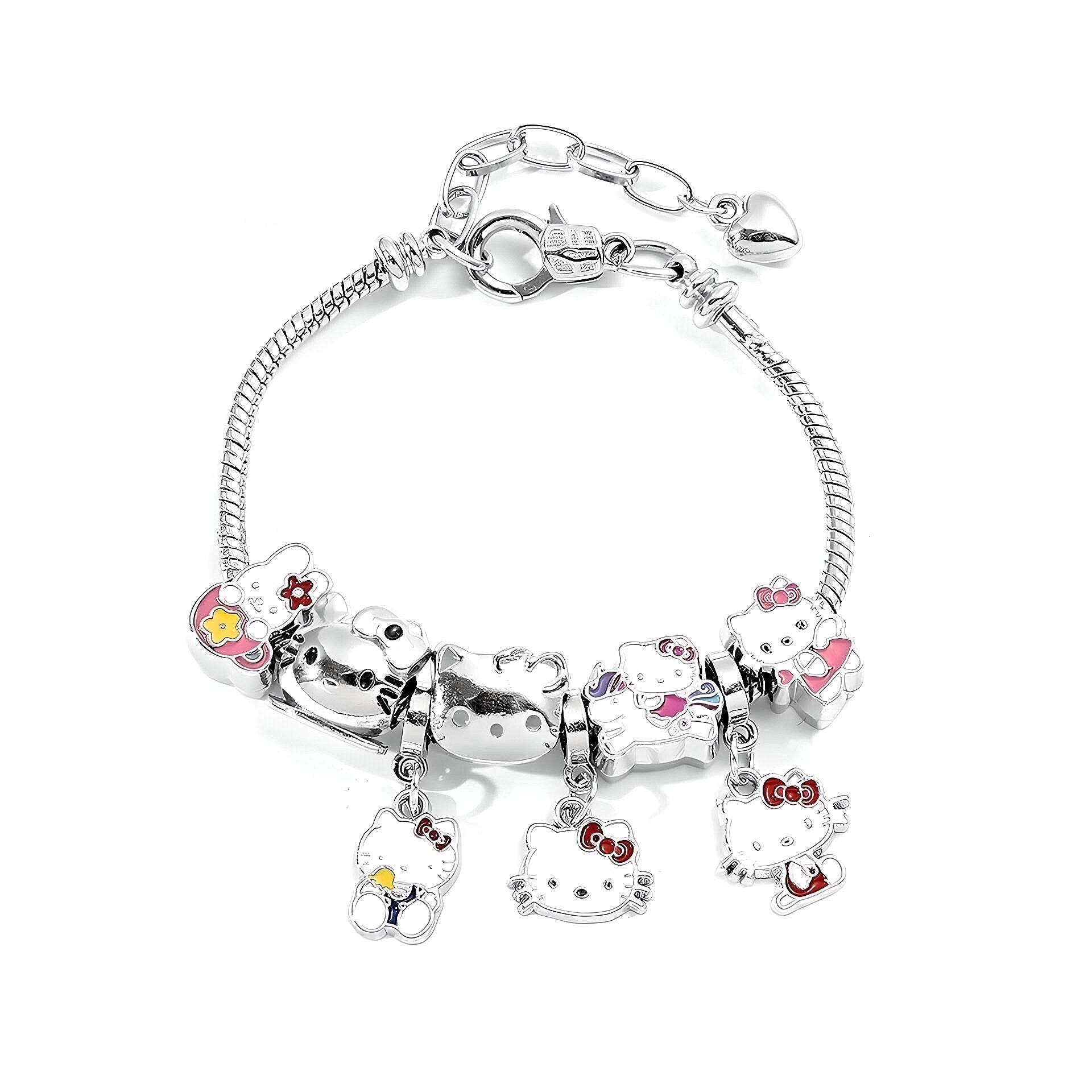 Kawaii Kitty Charm Bracelet - Version A