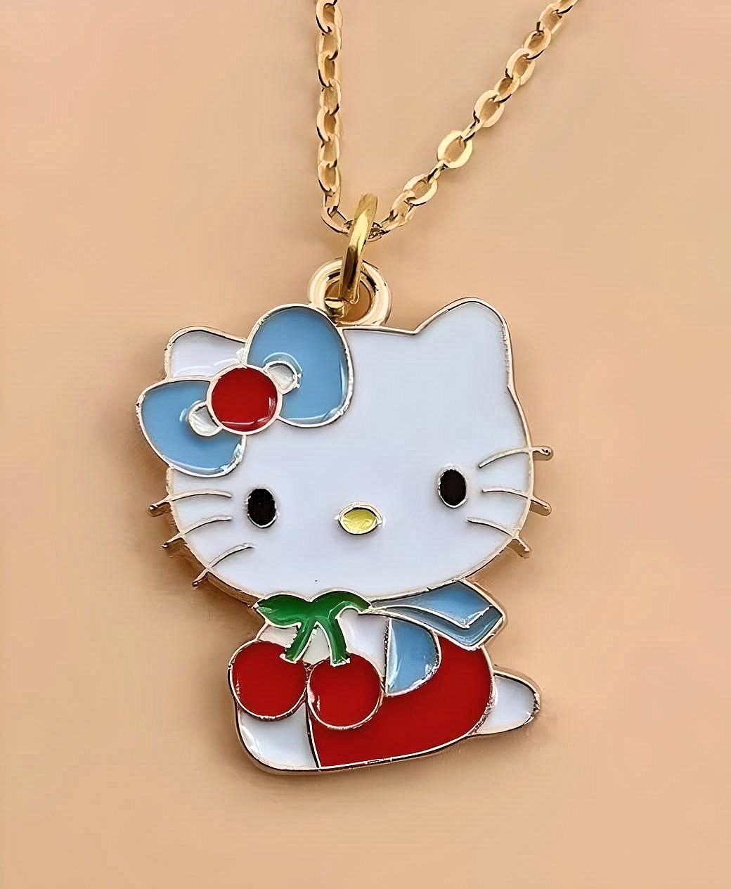 Hello Kitty Necklace - Cherries