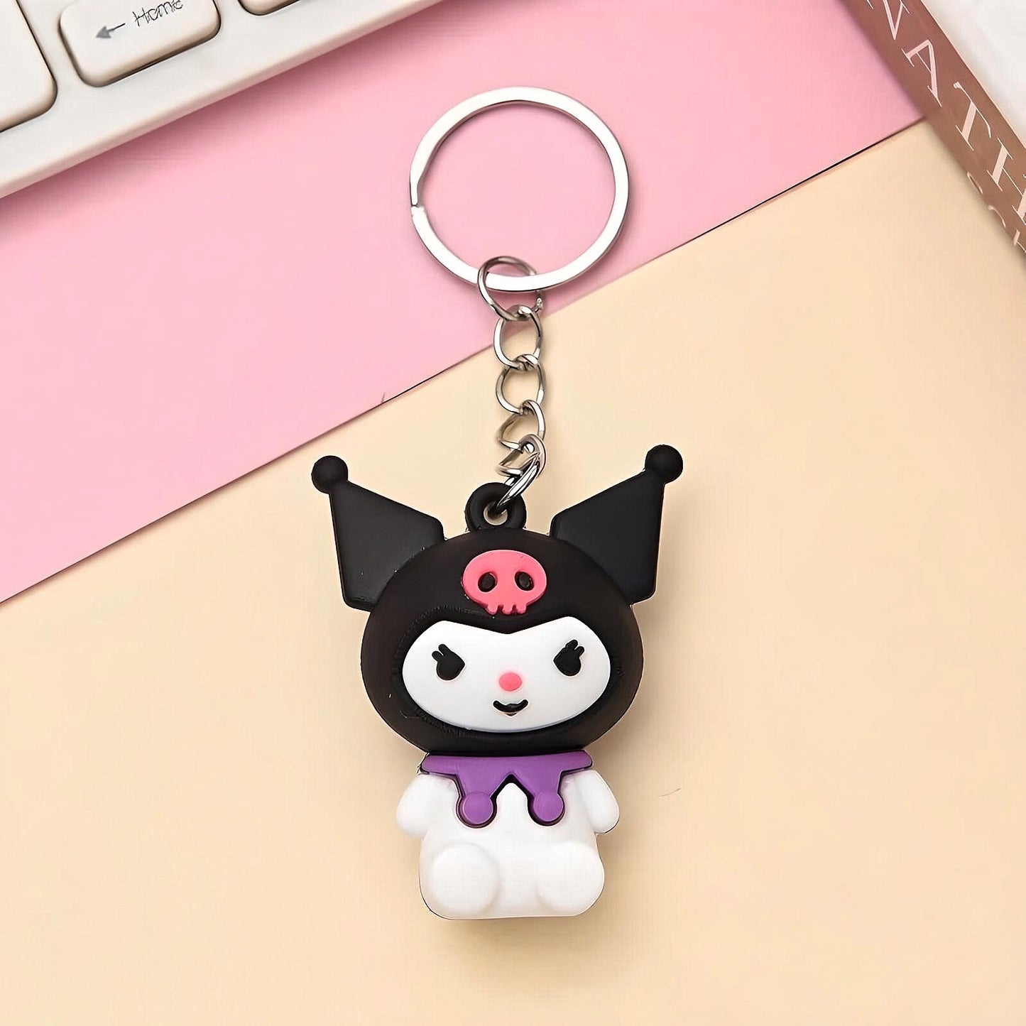 Hello Kitty, Kuromi and Cinnamoroll Keychains