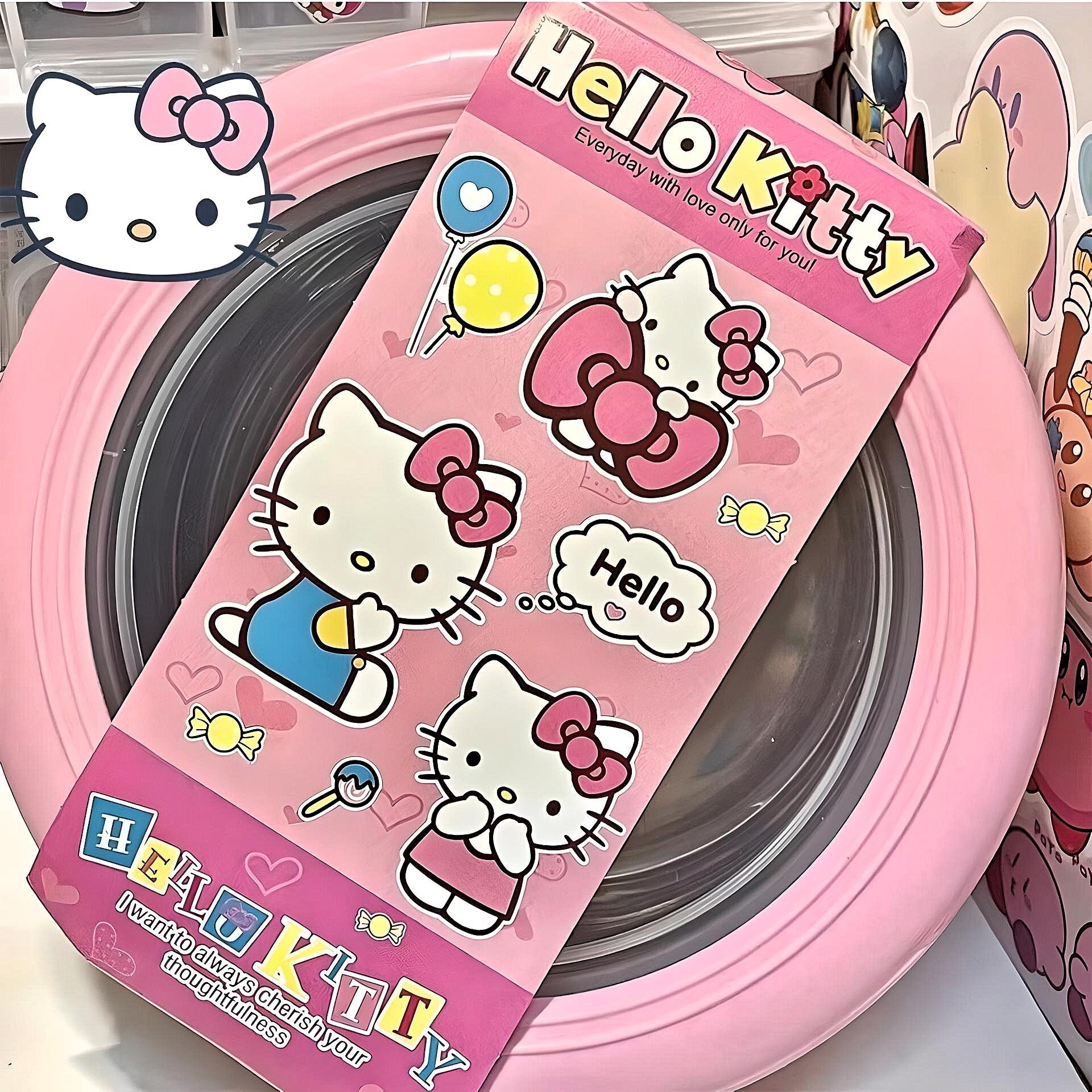 Kawaii Kitty Large Stainless Steel Bowl with Lid