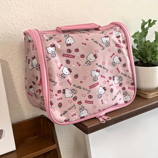 Kawaii Kitty Waterproof Travel Toiletry Cosmetic Bag