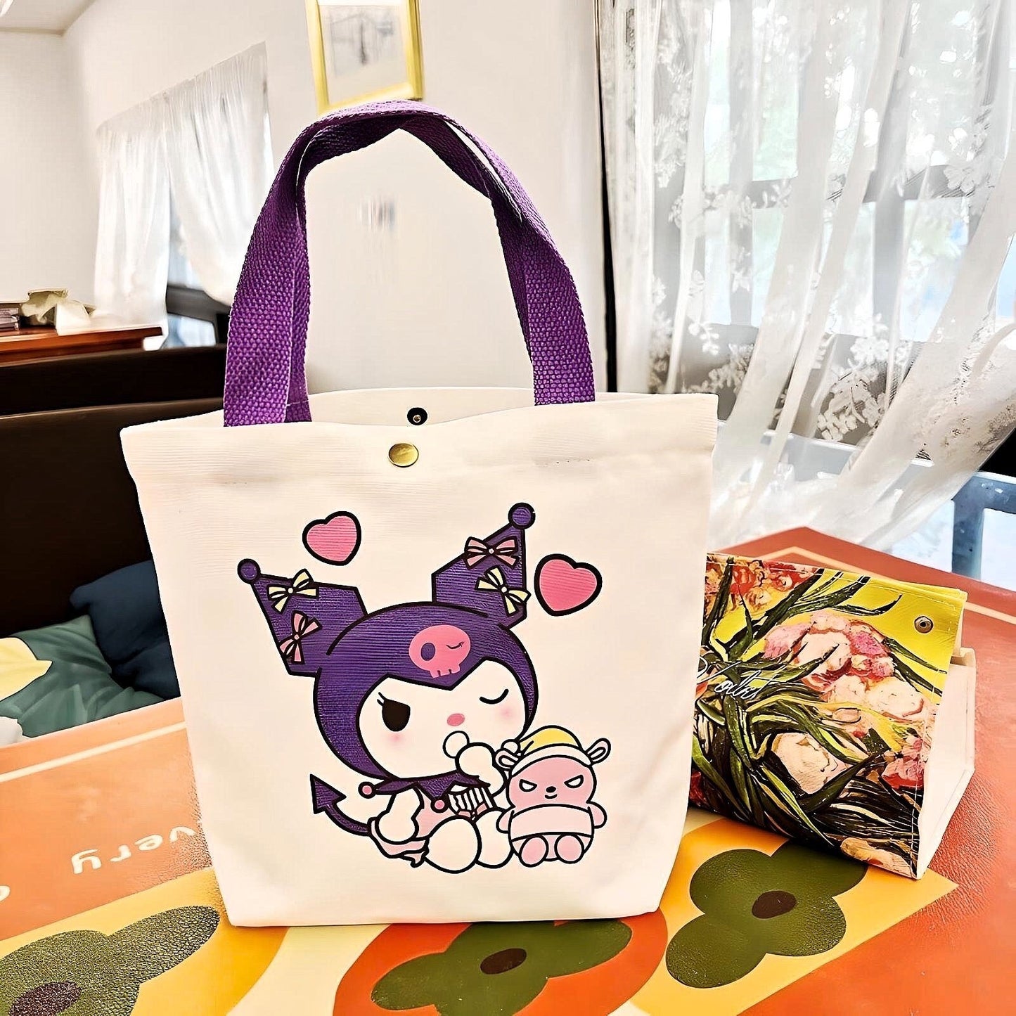 Kuromi Canvas Tote Bag