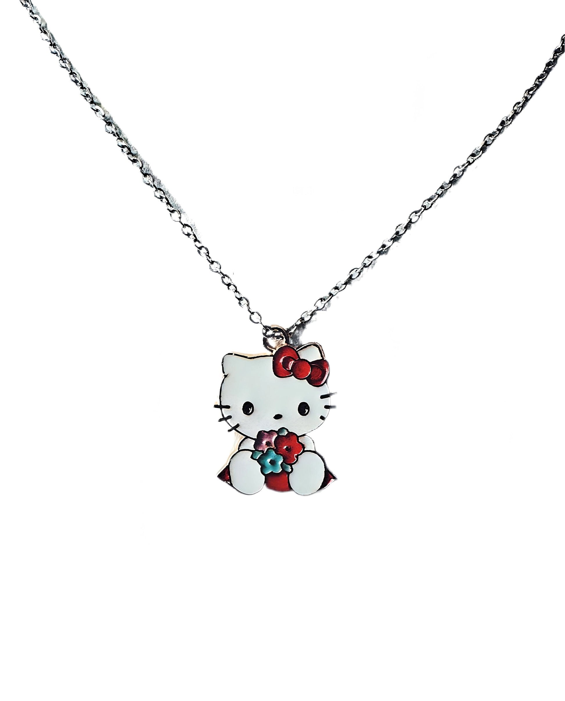 Hello Kitty Necklace - Flowers