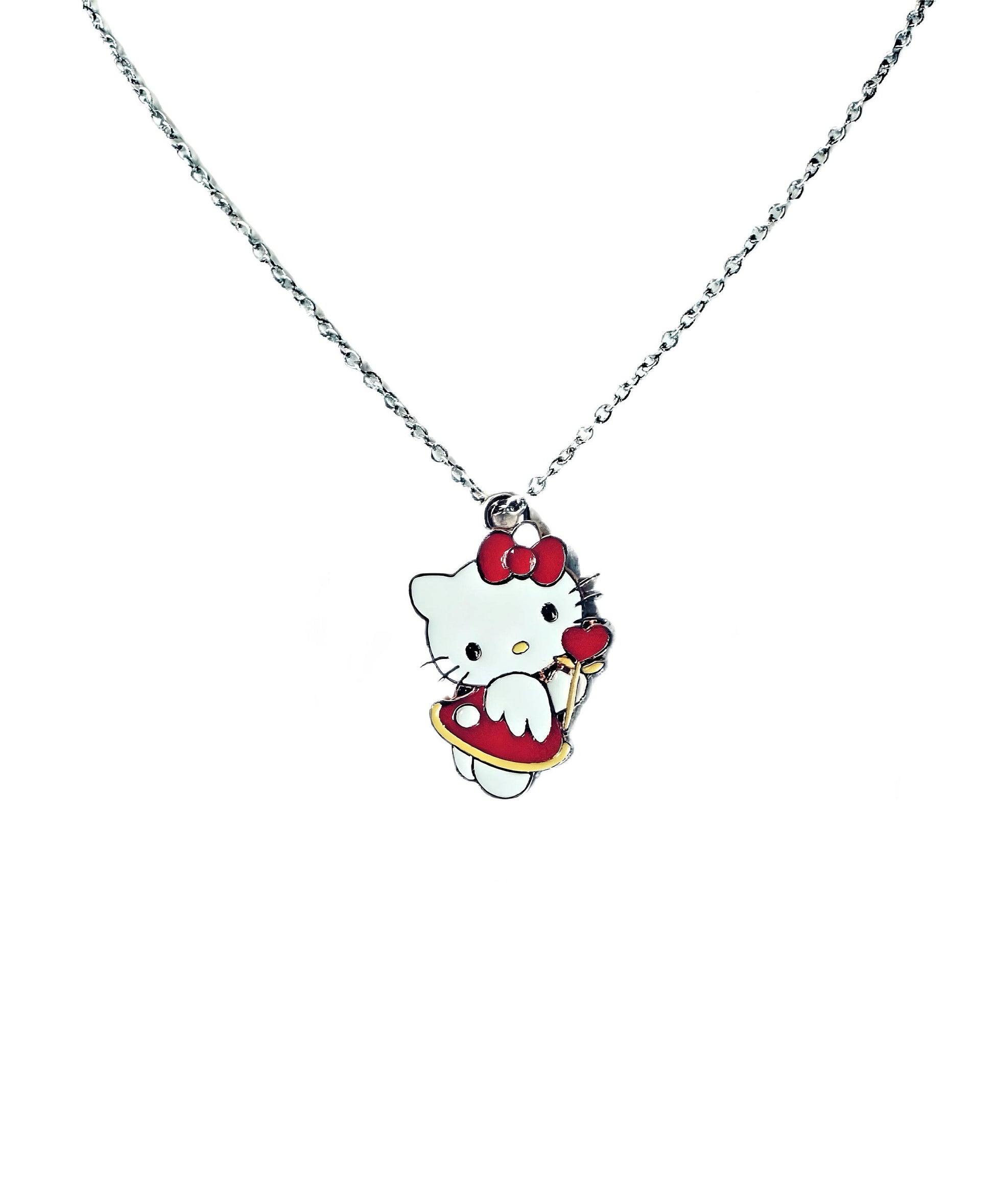 Hello Kitty Necklace - Heart Shaped Rose