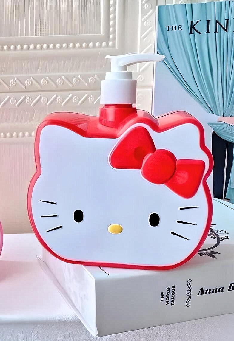 Kawaii Kitty Large Capacity Multipurpose Dispenser- Red