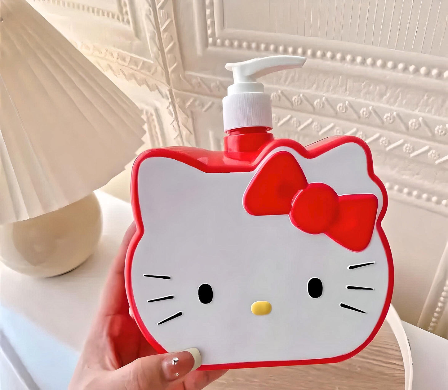 Kawaii Kitty Large Capacity Multipurpose Dispenser- Red