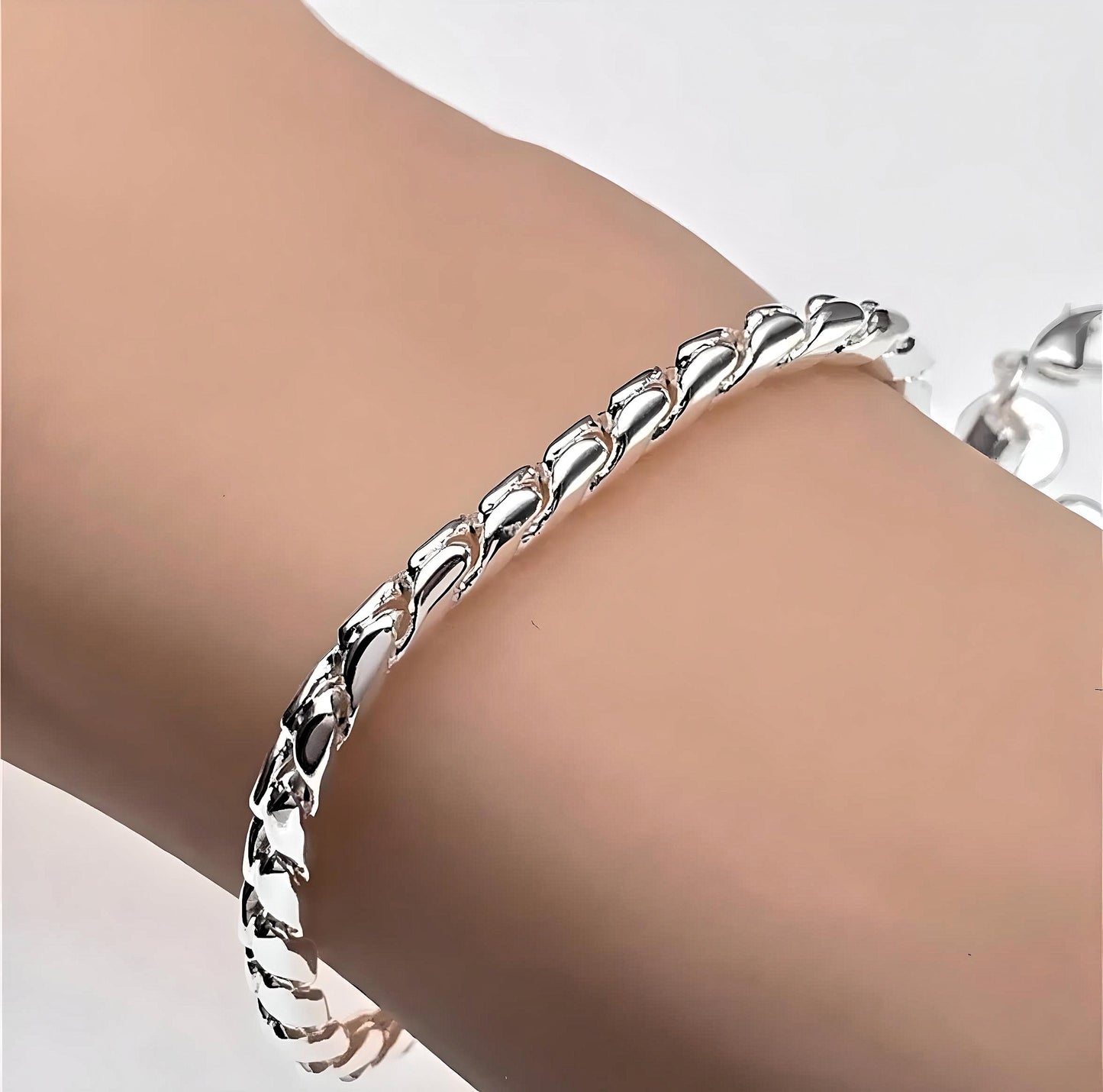 925 Sterling Silver Rope Bracelet